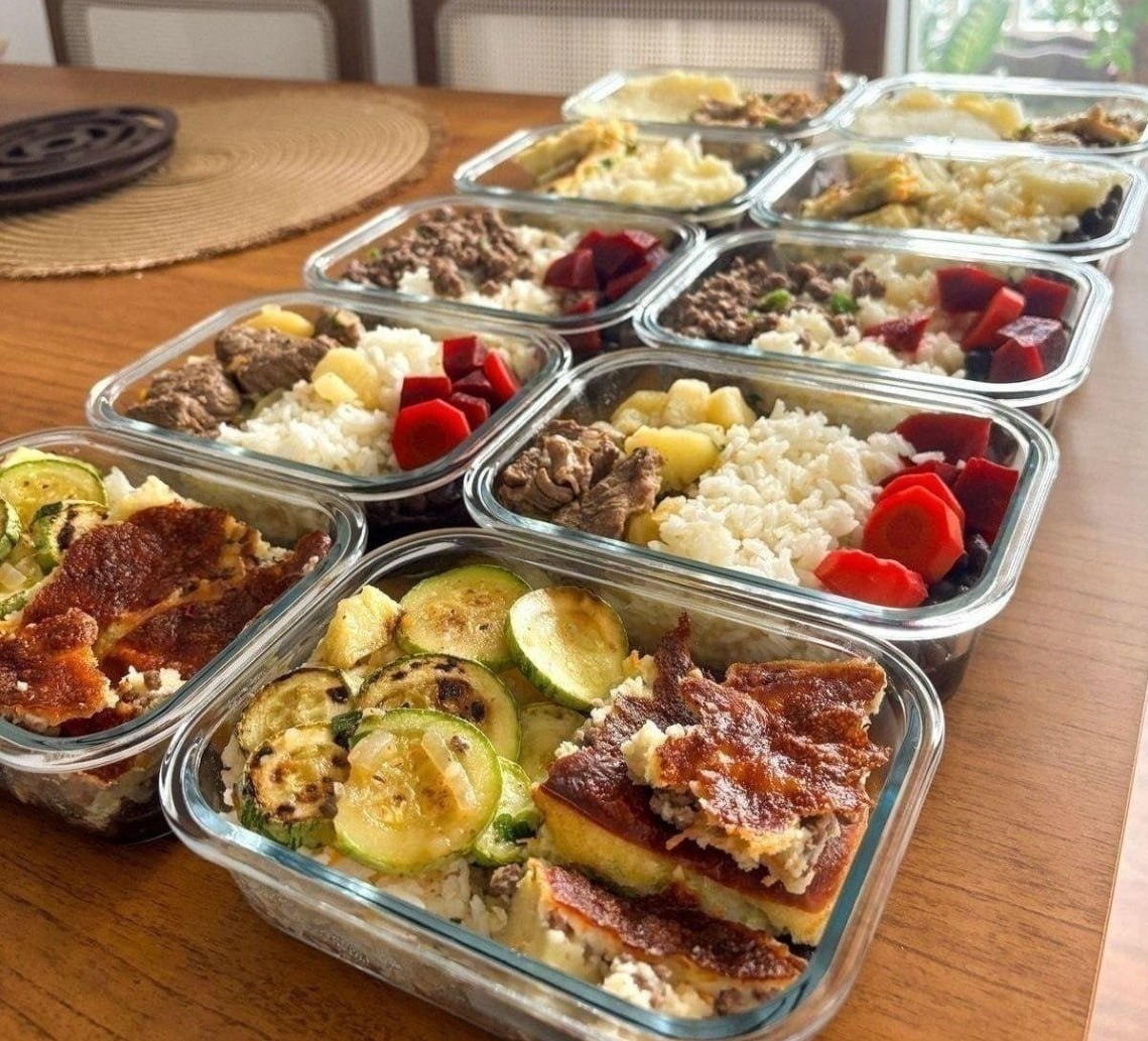 🍲 Kit com 10 Potes Herméticos Vidro 640ml