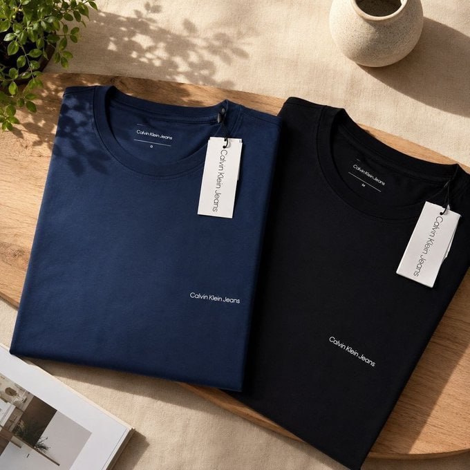 👕 Kit 2 Camisetas Masculinas Calvin Klein Jeans