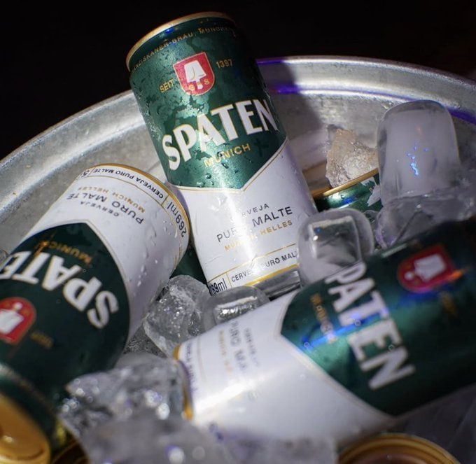 🍻 Pack Cerveja Spaten, Puro Malte, 350ml, Lata - 12 Unidades