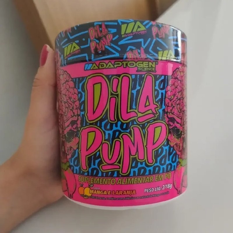 💪 Dila Pump Pré-treino 318g Adaptogen Sabor Mango And Orange