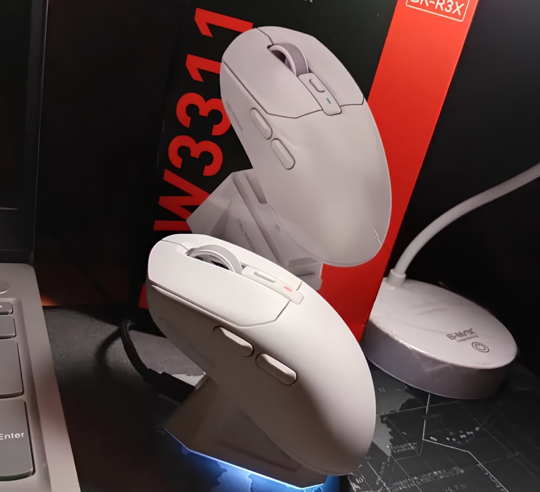 🖱 Mouse Gamer Sem Fio Fire Phoenix 24000dpi Branco