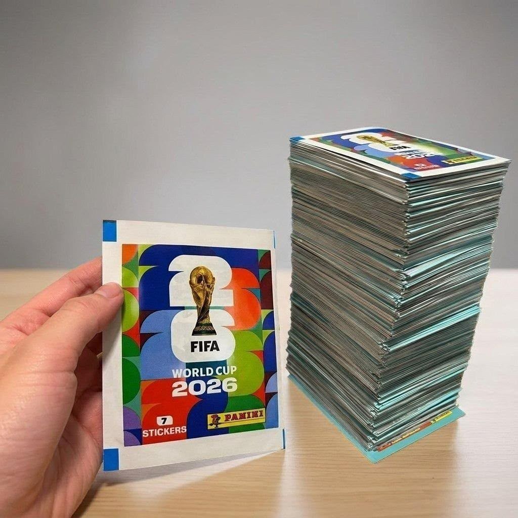 ⚽️ Kit com 60 Pacotes (420 figurinhas) Copa do Mundo 2026 Panini