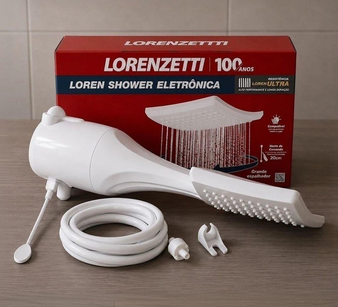 🚿 Chuveiro Lorenzetti Loren Shower Ultra Eletrônico Branco 5.5kw 127V