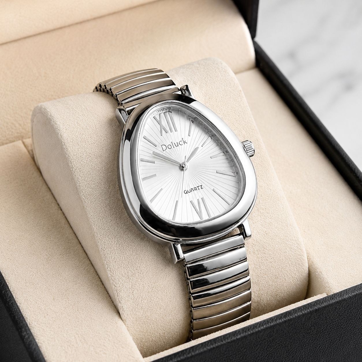 ⌚️ Relógio De Pulso Premium Aço Tulipa