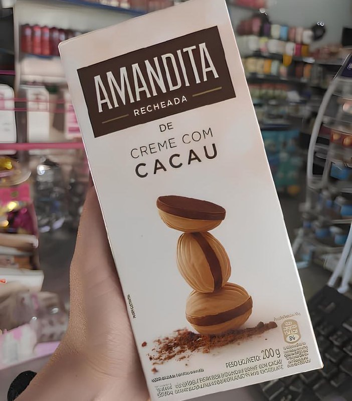 🍫 Wafer Recheado Amandita Sabor Chocolate 200g