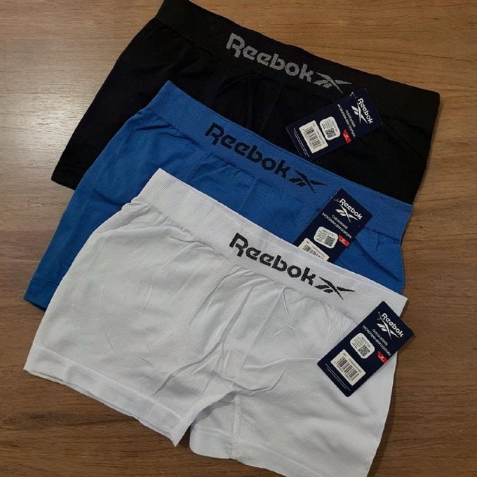 🩲 Kit 6 Cuecas Boxer Reebok Original Microfibra