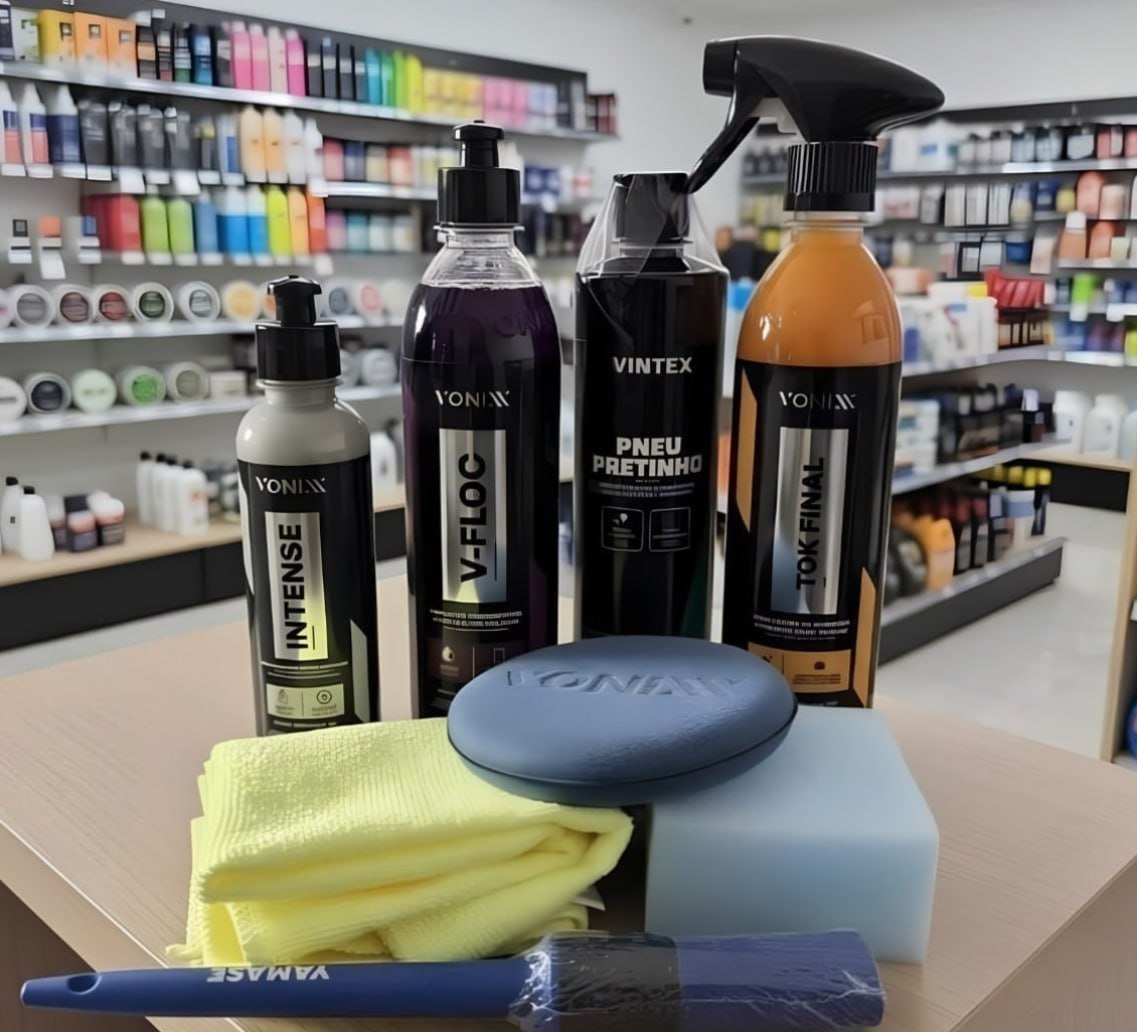 š Kit Vonixx: Shampoo V-Floc, Cera Tok Final Revitalizador Intense, Vonixx Pretinho Vintex