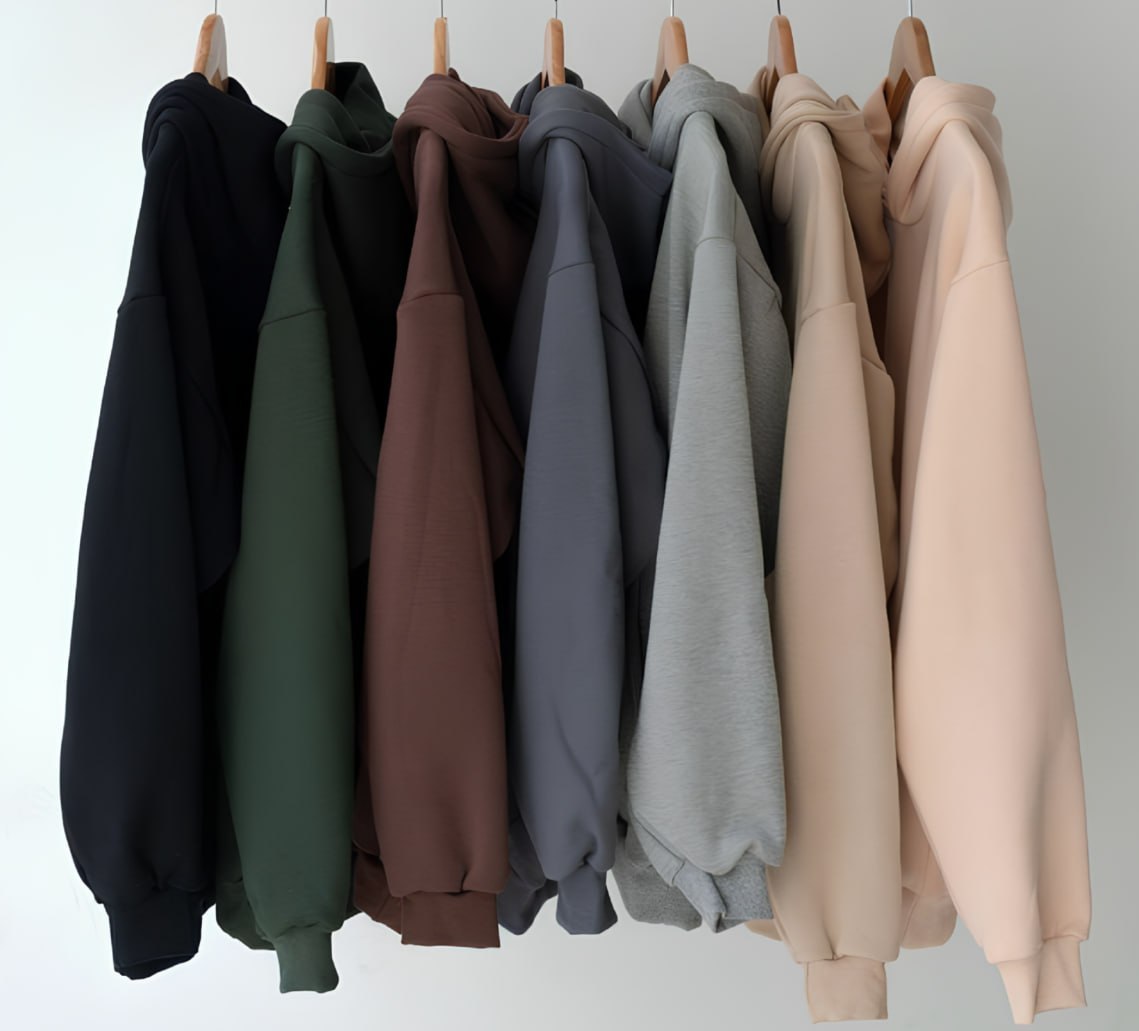🧥 Kit com 3 Moletom Liso Algodão