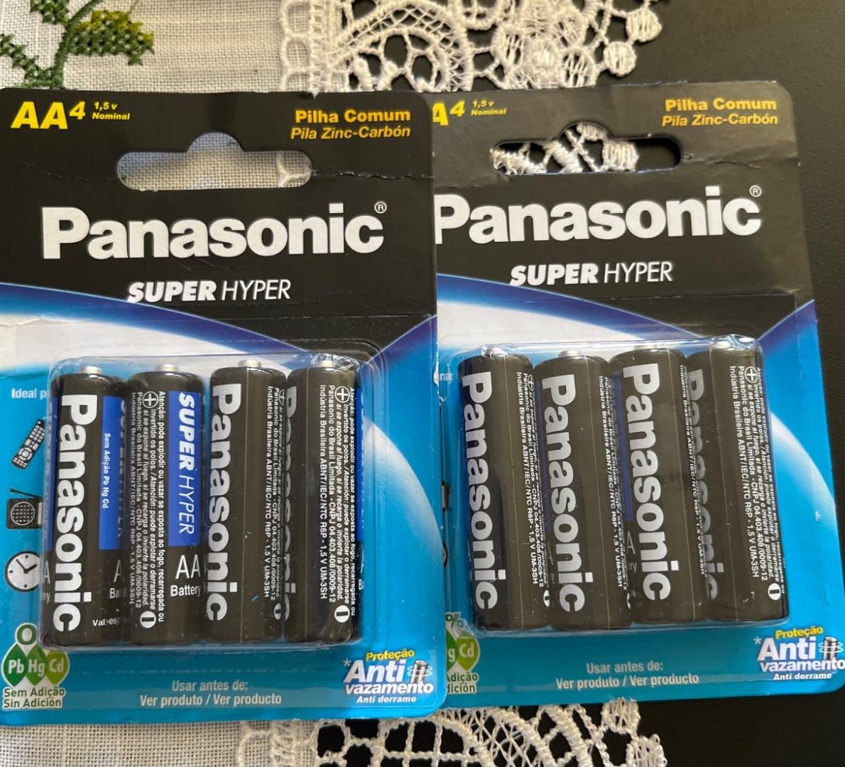 🔋 Pilha Comum AA Panasonic - 4 unidades