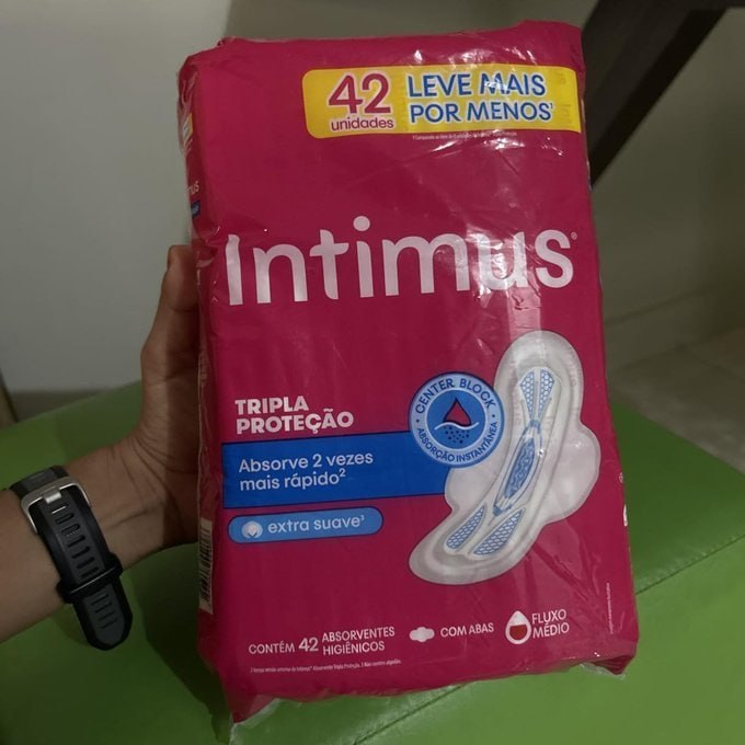 ✅ Absorvente Intimus Toda Protegida Dia Suave Com abas - 42 un