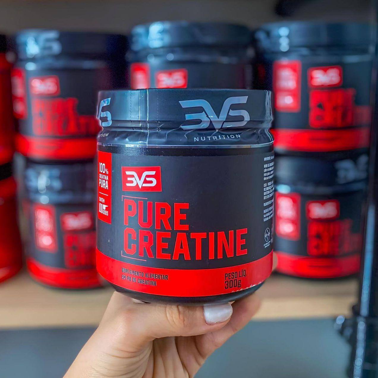 💪 CREATINA MONOHIDRATADA 300g 100% Pura - 3VS Nutrition