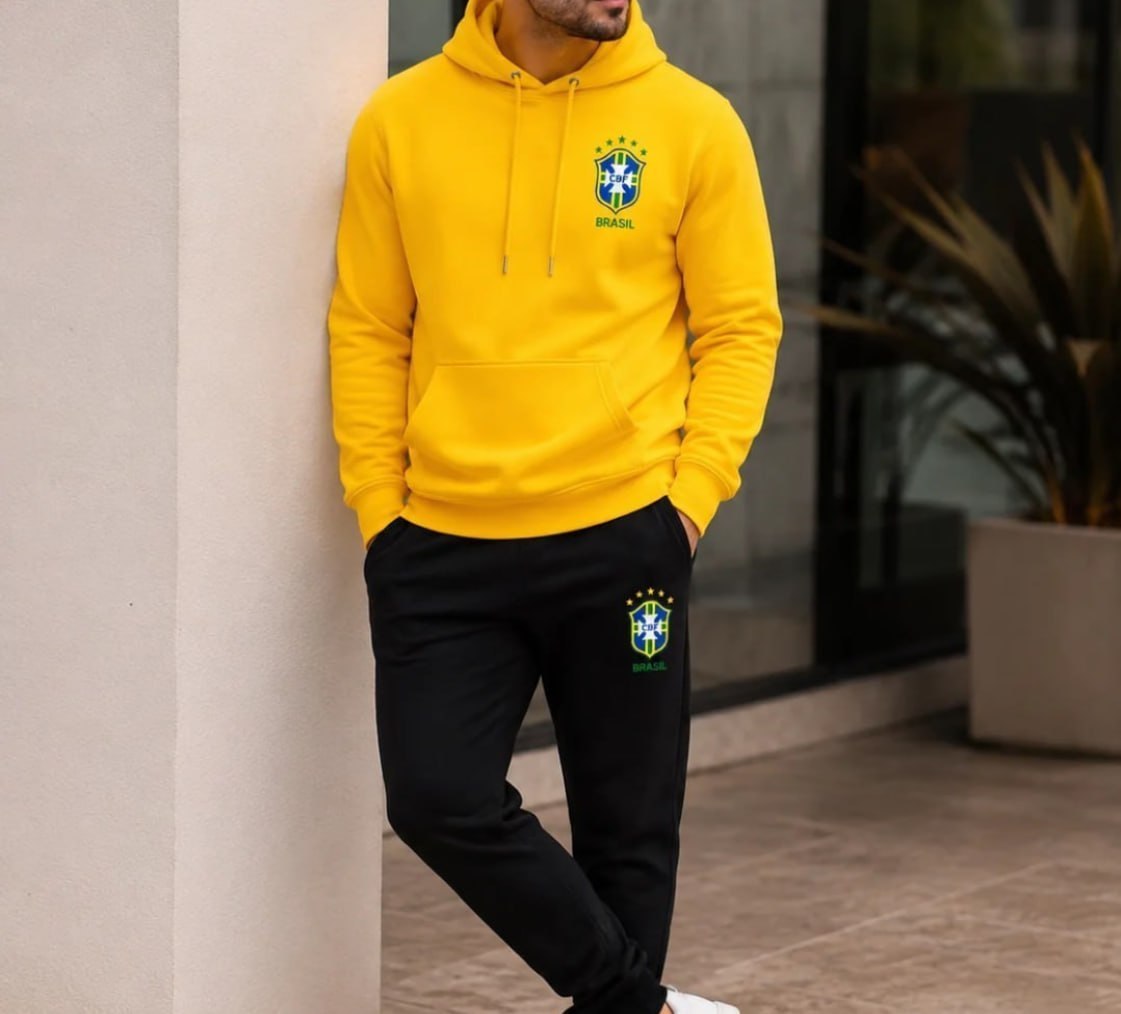 š§„š Conjunto Moletom Seleção Brasileira (4 Cores)