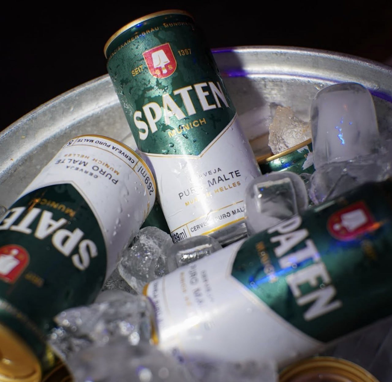 🍺 Pack Cerveja Spaten Puro Malte Lata 269ml - 8 Unidades