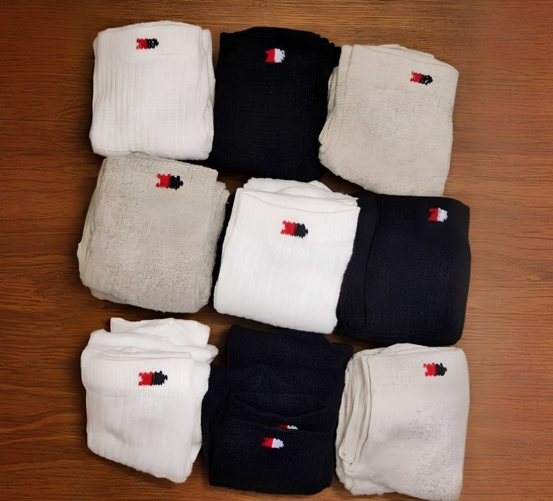 🧦 Kit 15 Pares Meias Sport Algodão Cano Alto Sandrini