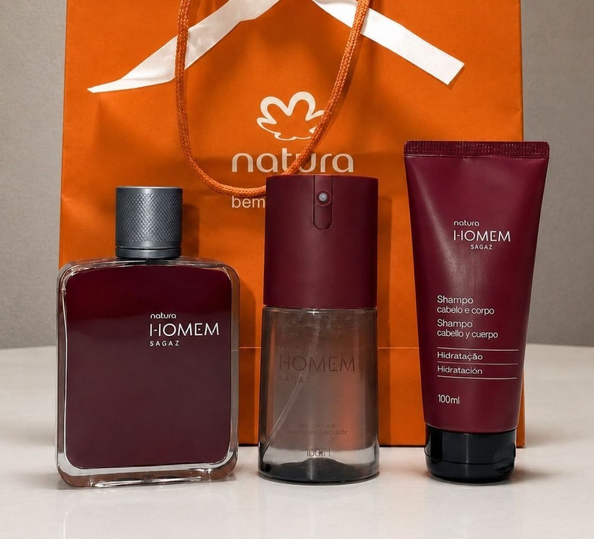 🌬 Kit Natura Homem Sagaz (3 produtos)