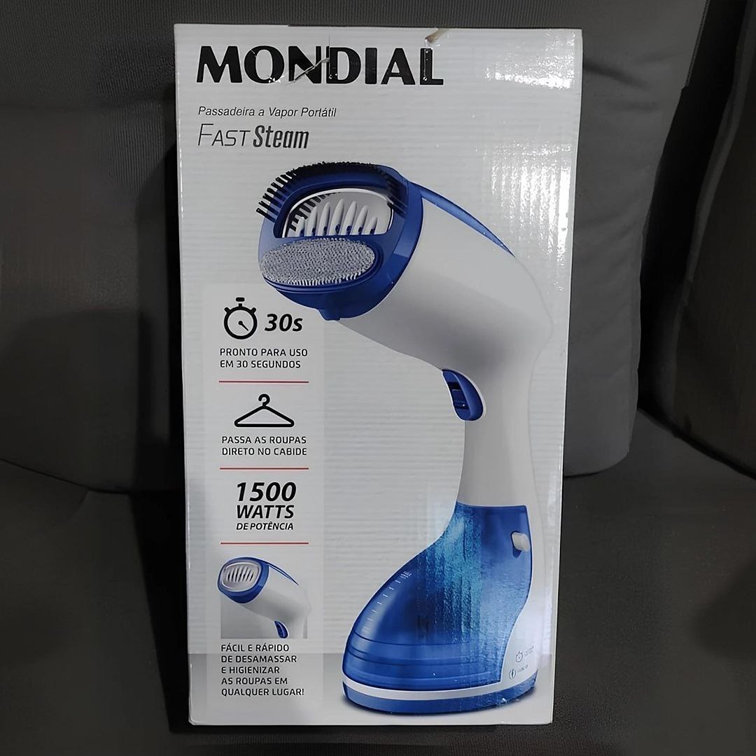 ✅ Passadeira a Vapor Portátil MONDIAL, 1270W, 110V