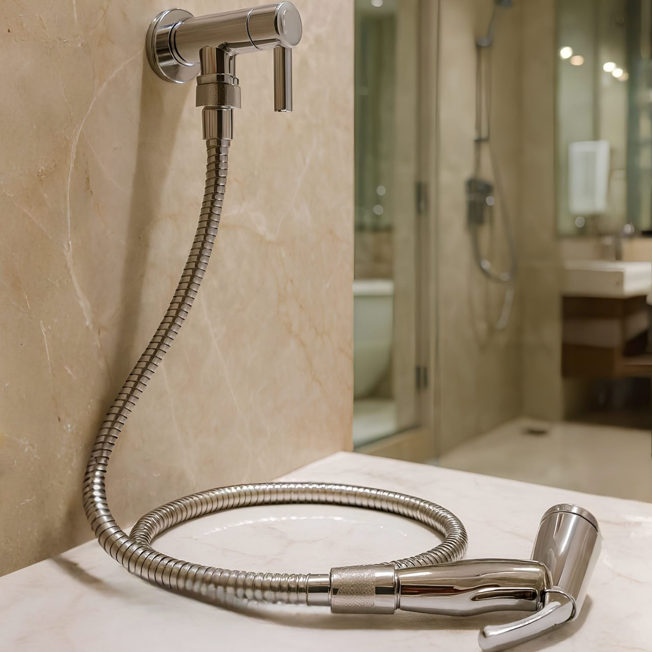 ✅ Ducha Higiênica Banheiro Alavanca C-72