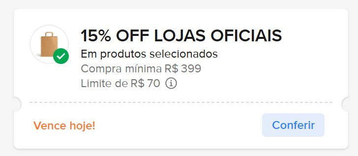 🎟 cupom: LOJASOFICIAIS