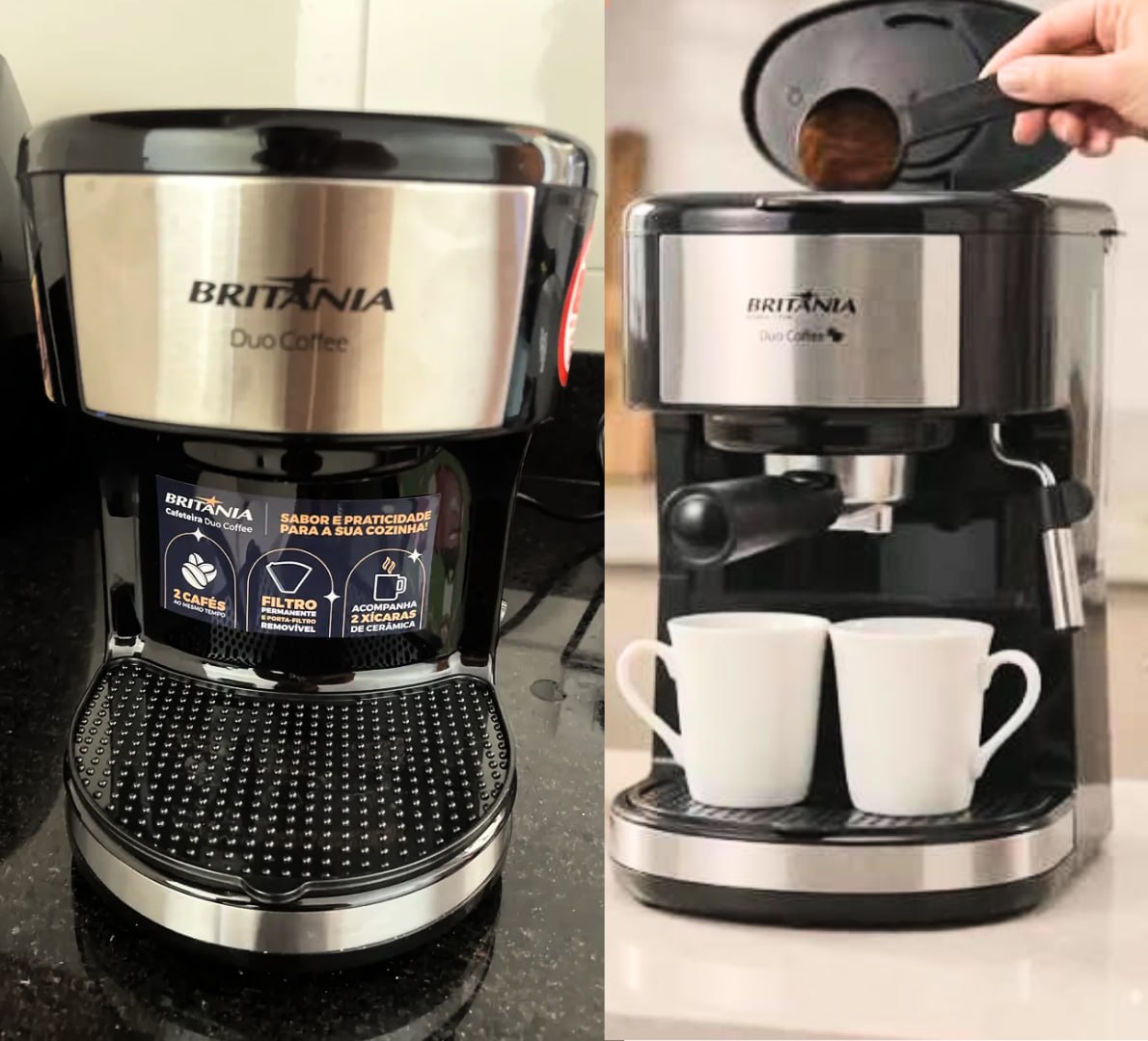 ☕️ Cafeteira Duo Coffee Britânia 450w 2 Bicos 220V