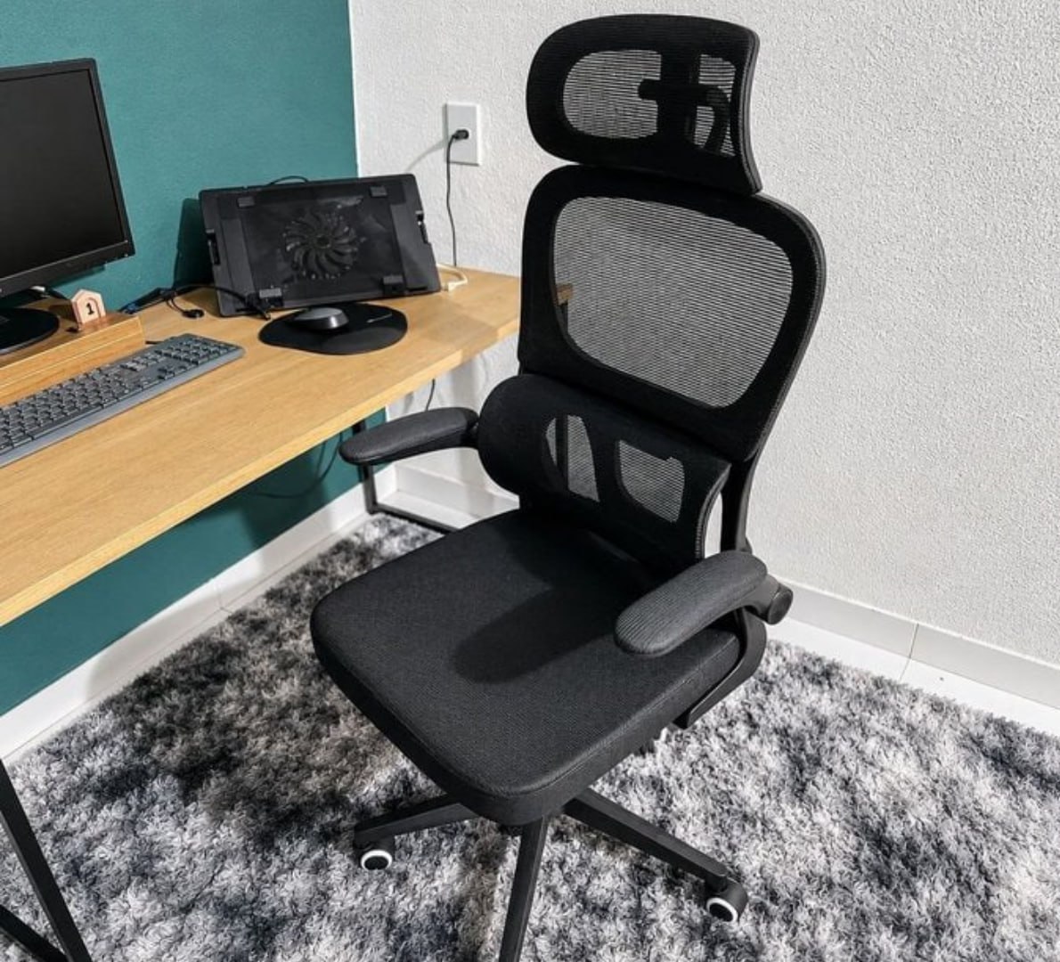 🪑 Cadeira Escritório Ergonômica Genebra B500 Luvinco Preta