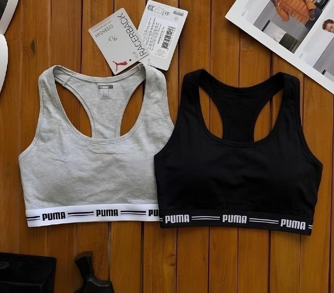 💪 Kit 2 Tops Puma Original Alta Sustentação Academia Fitness