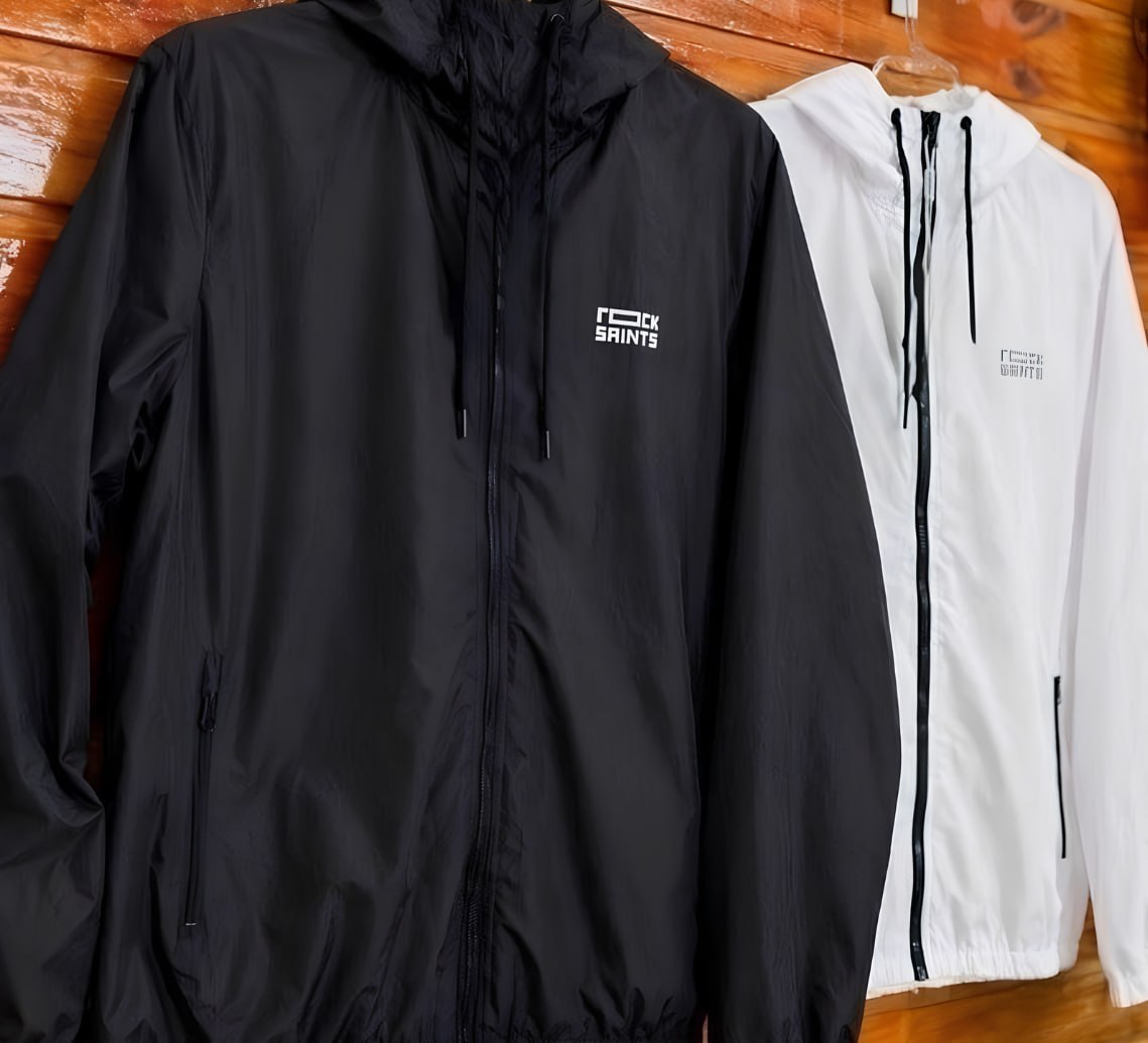 🧥 Kit com 2 Corta Vento Liso Rock Saints