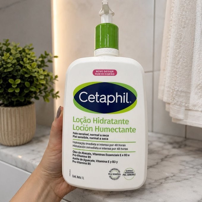 𧓠Loção hidratante Cetaphil para pele normal a seca x 1L