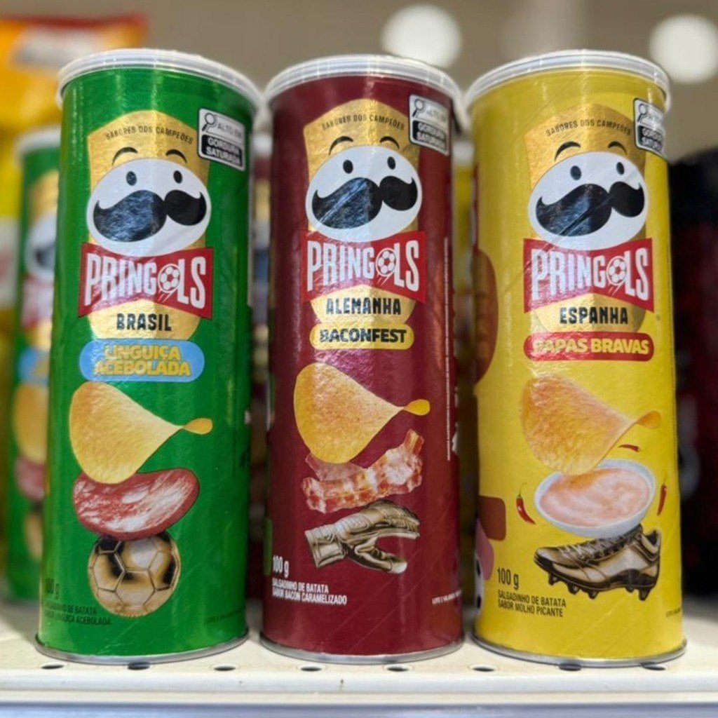 š„ Batata Frita Pringles Tripack Especial Festa do Futebol