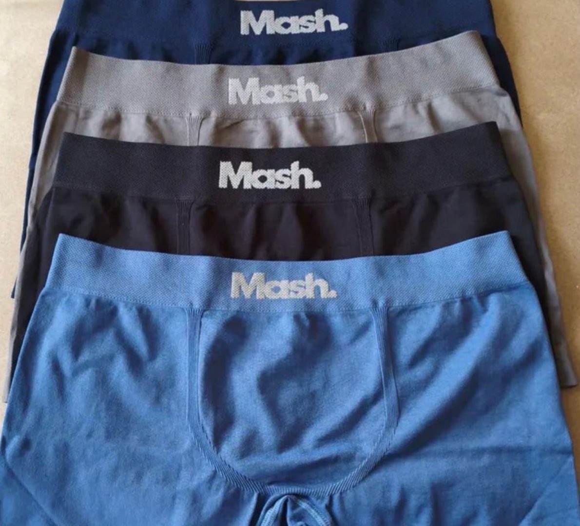 🩲 Kit 4 Cuecas Boxer Microfibra Mash Box Sem Costura