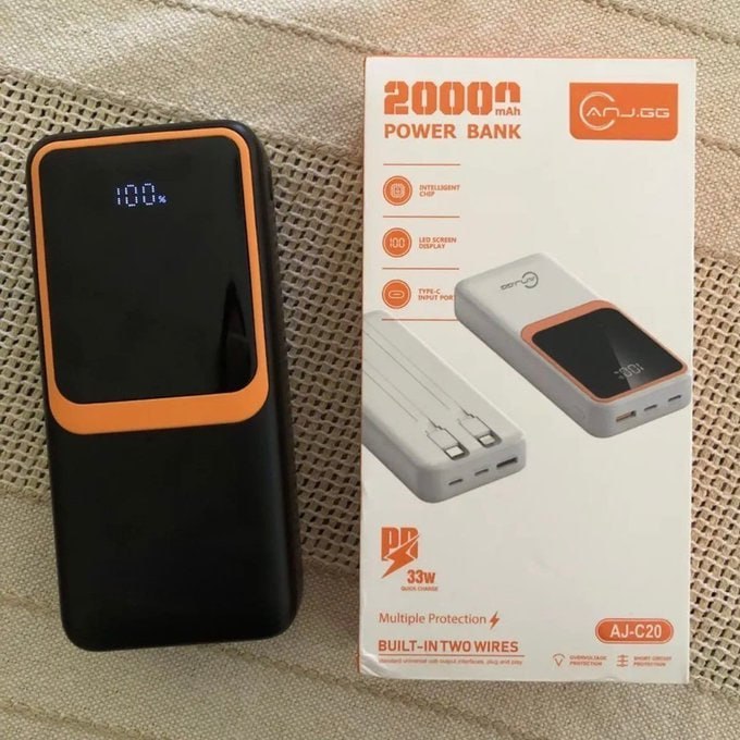 🔋 Power Bank 20.000mah Carregador Portátil Com Display digital