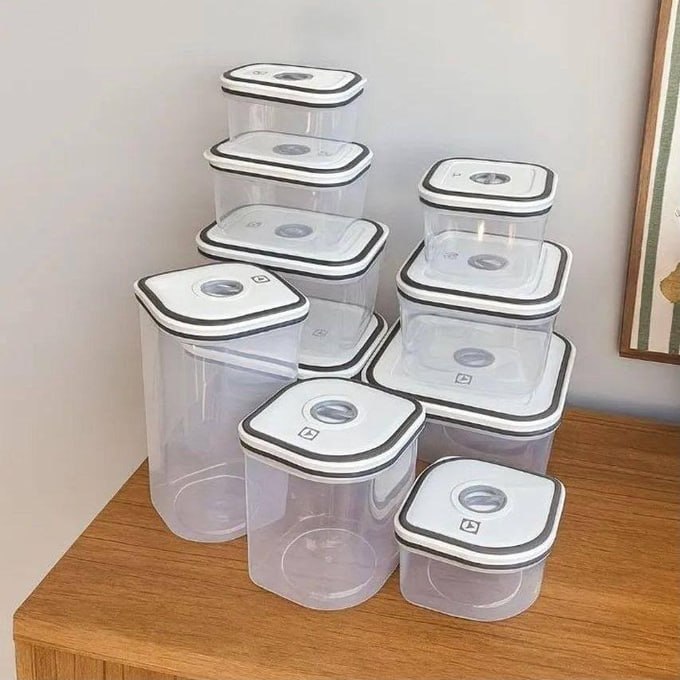 ✅ Kit com 10 Potes Herméticos Electrolux de Plástico