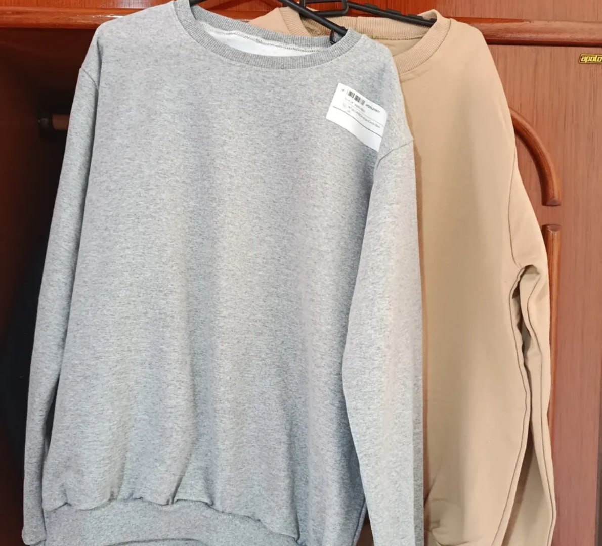 🧥Kit com 2 Blusas de Moletom Gola Careca Algodão Premium