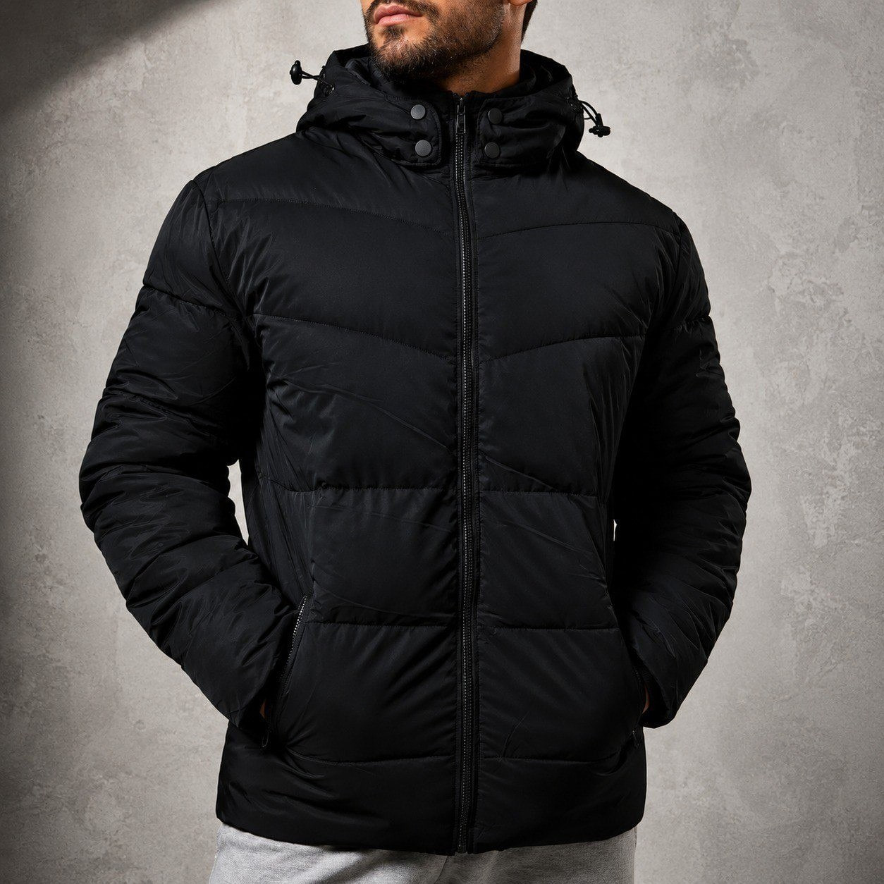 ✅ Jaqueta Puffer Térmica com Capuz Forro Interno