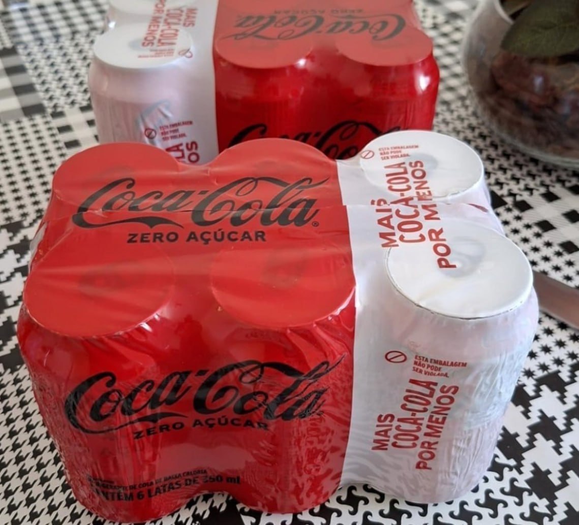 š„¤ Pack de Coca-Cola sem Açúcar 350mL 6 unidades