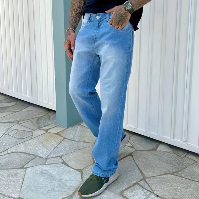 👖 Calça Jeans Corte Reto (3 Cores)