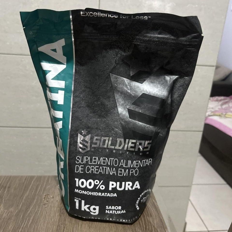 💪 Creatina Monohidratada 1Kg, 100% Pura Importada Soldiers Nutrition