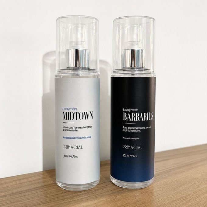 💨 KIT BODY SPLASH MASCULINO BARBARIUS E MIDTOWN 200ML