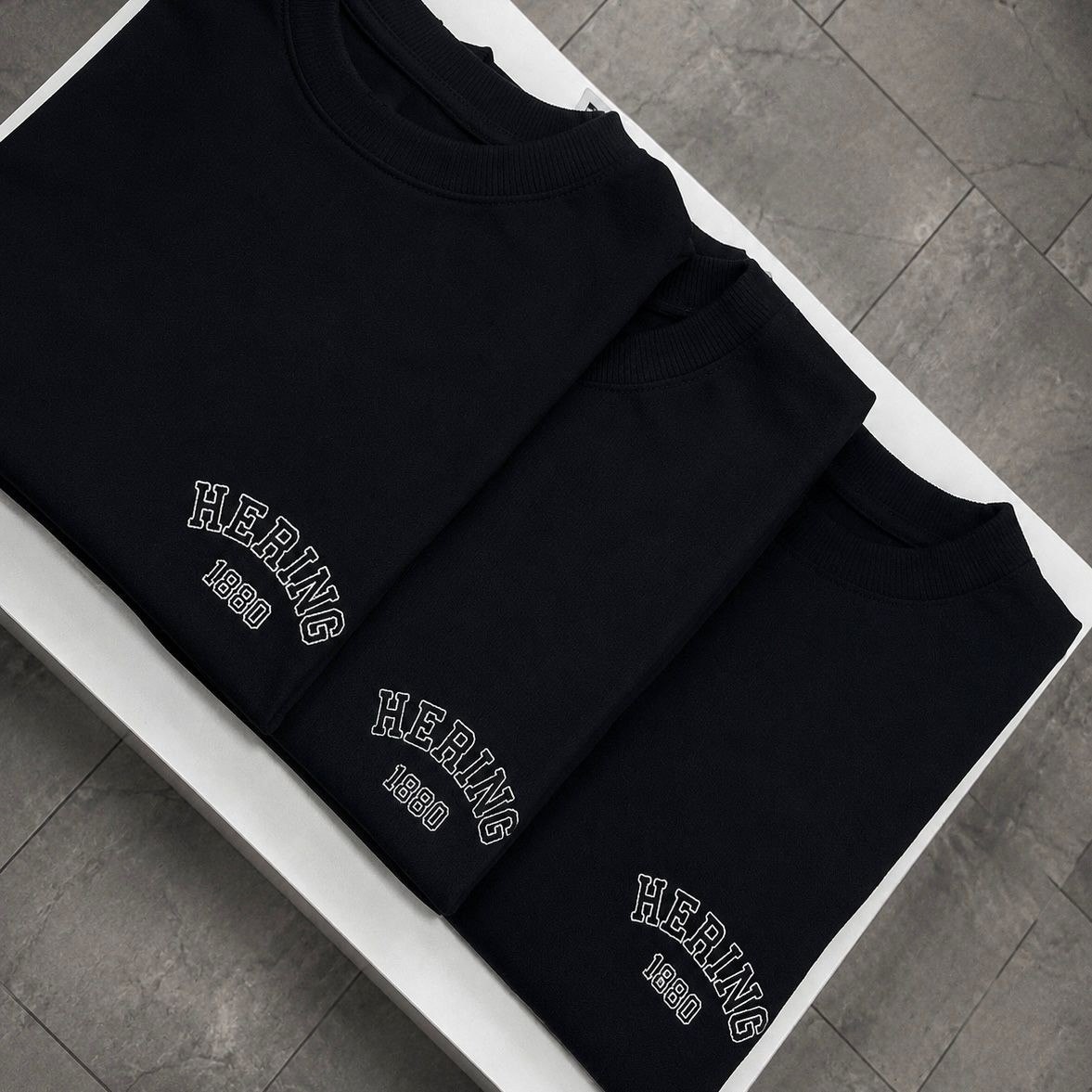 👕 Camiseta Relaxed c/ Bordado Hering (3 Cores)