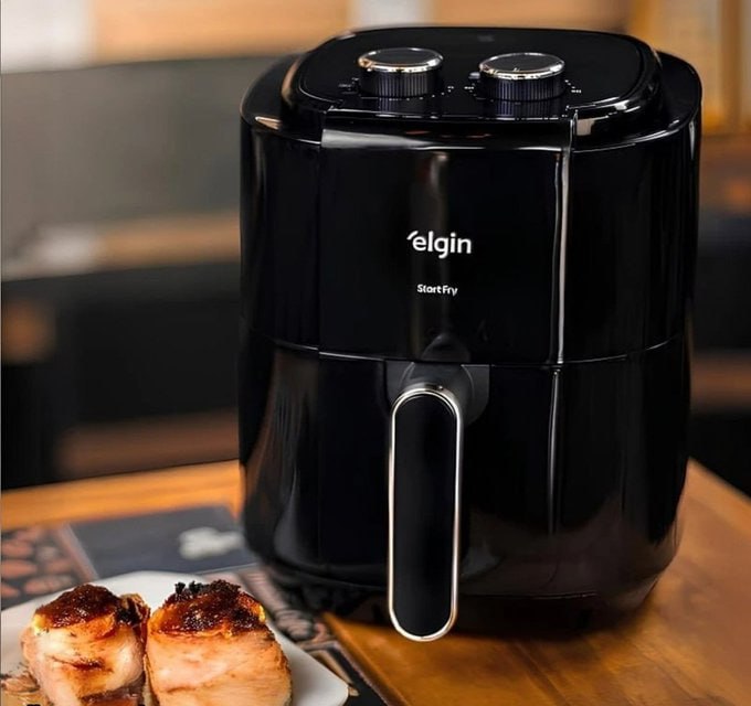 🍟 Fritadeira Air Fryer Elgin Facilita Fry 3,5L, 1400w Cor Preta 220V