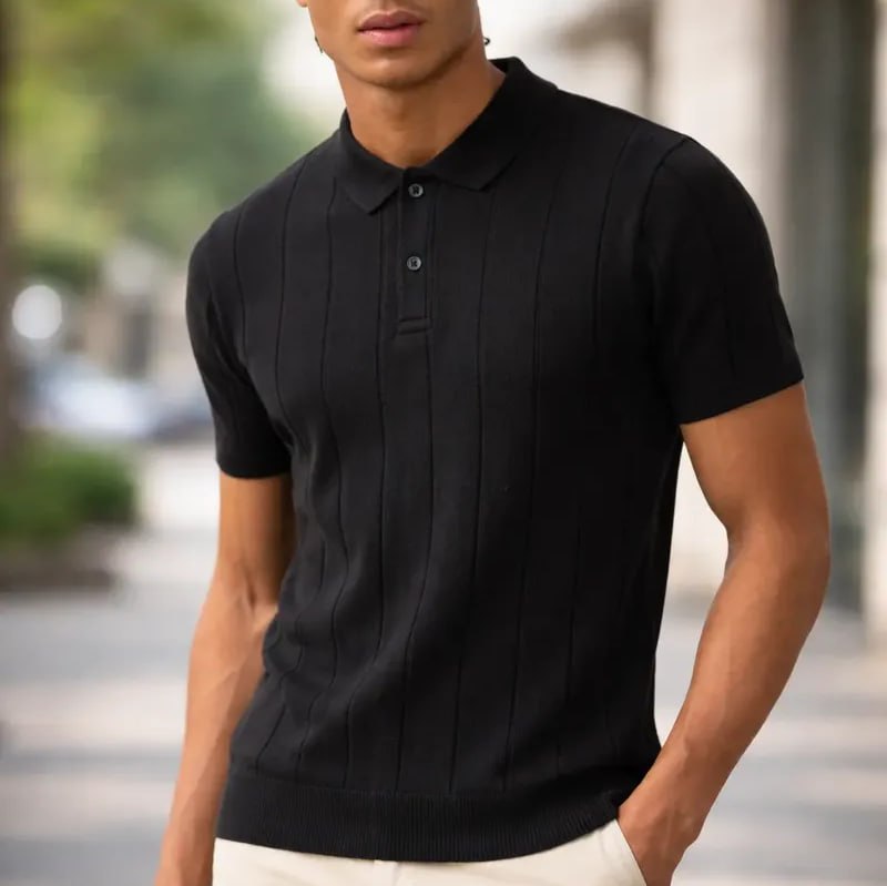 👕 Camisa Polo Masculina Tricot Casual Canelada Original