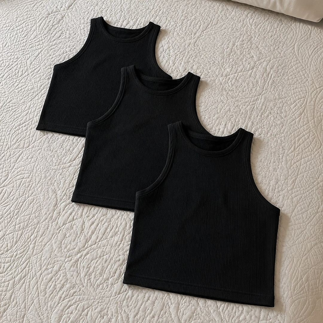 🎽 Kit 3 Regatas Insider Cropped In-form Seamless (3 Cores)