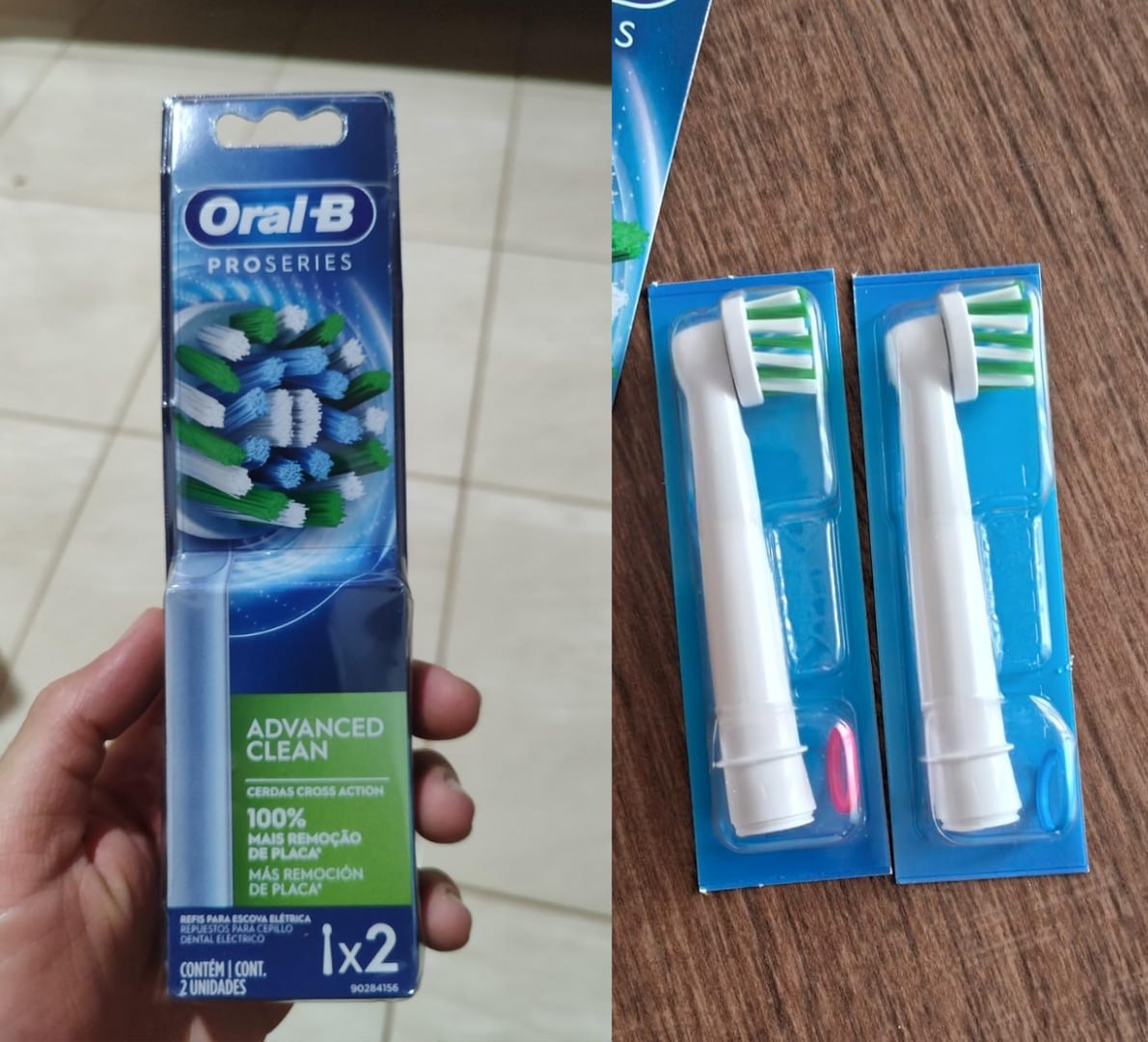 🪥 2 unid Oral-B Refil para Escova de Dente Elétrica Pro Series Advanced