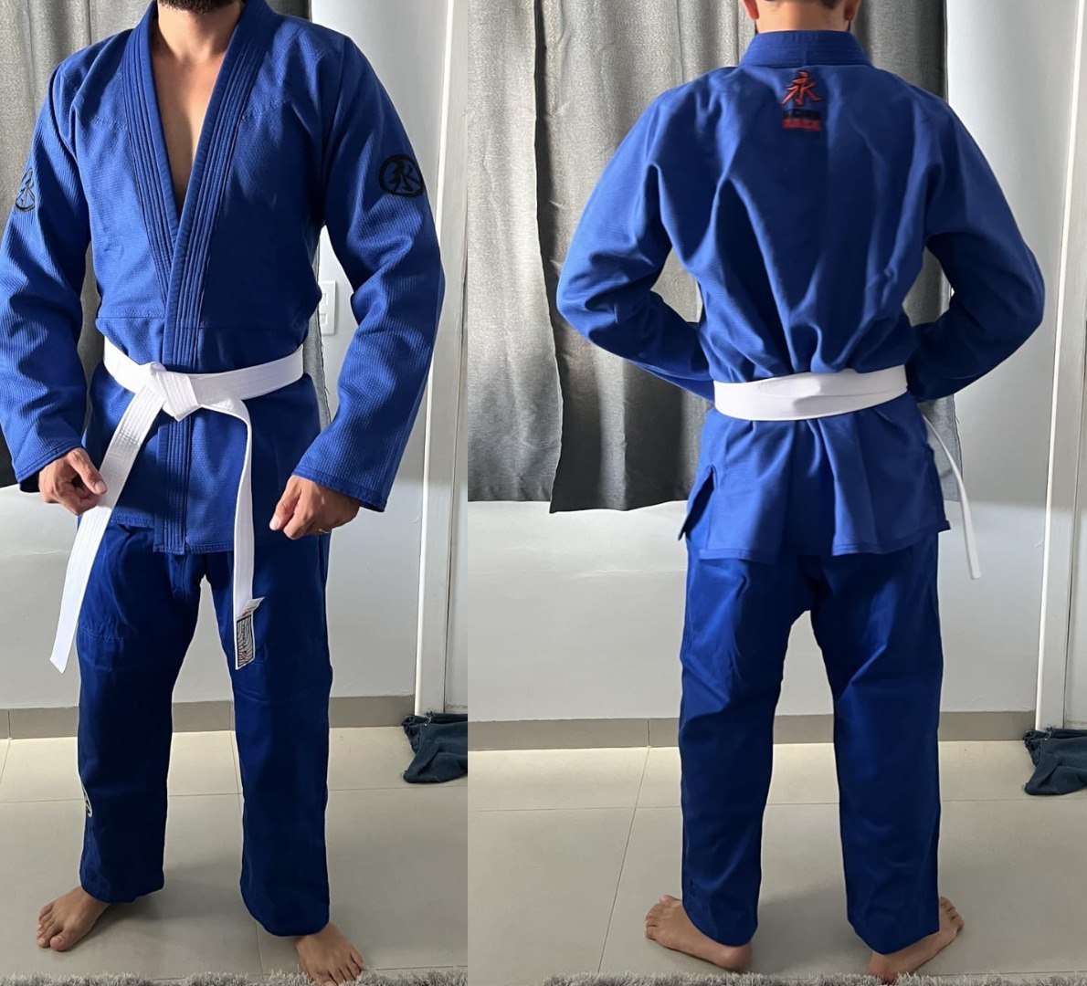 š„ Kimono de Jiu Jitsu Ultra Light 2.2 adulto, azul tam A2 - Unissex