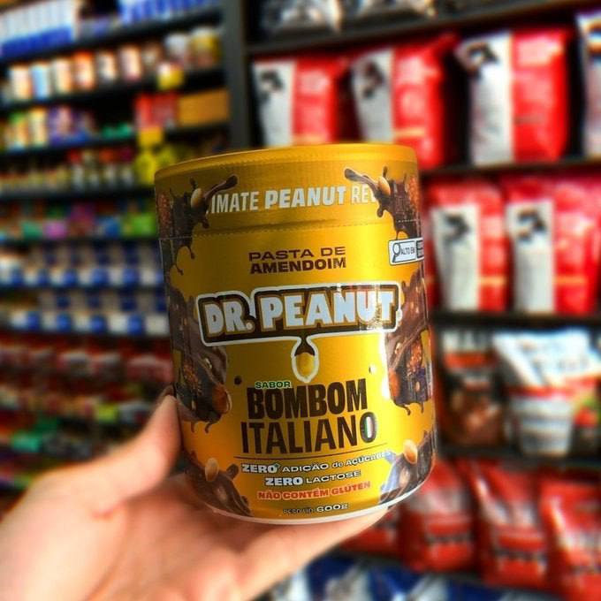 🥜 Pasta de Amendoim Dr. Peanut 600g Bombom Italiano