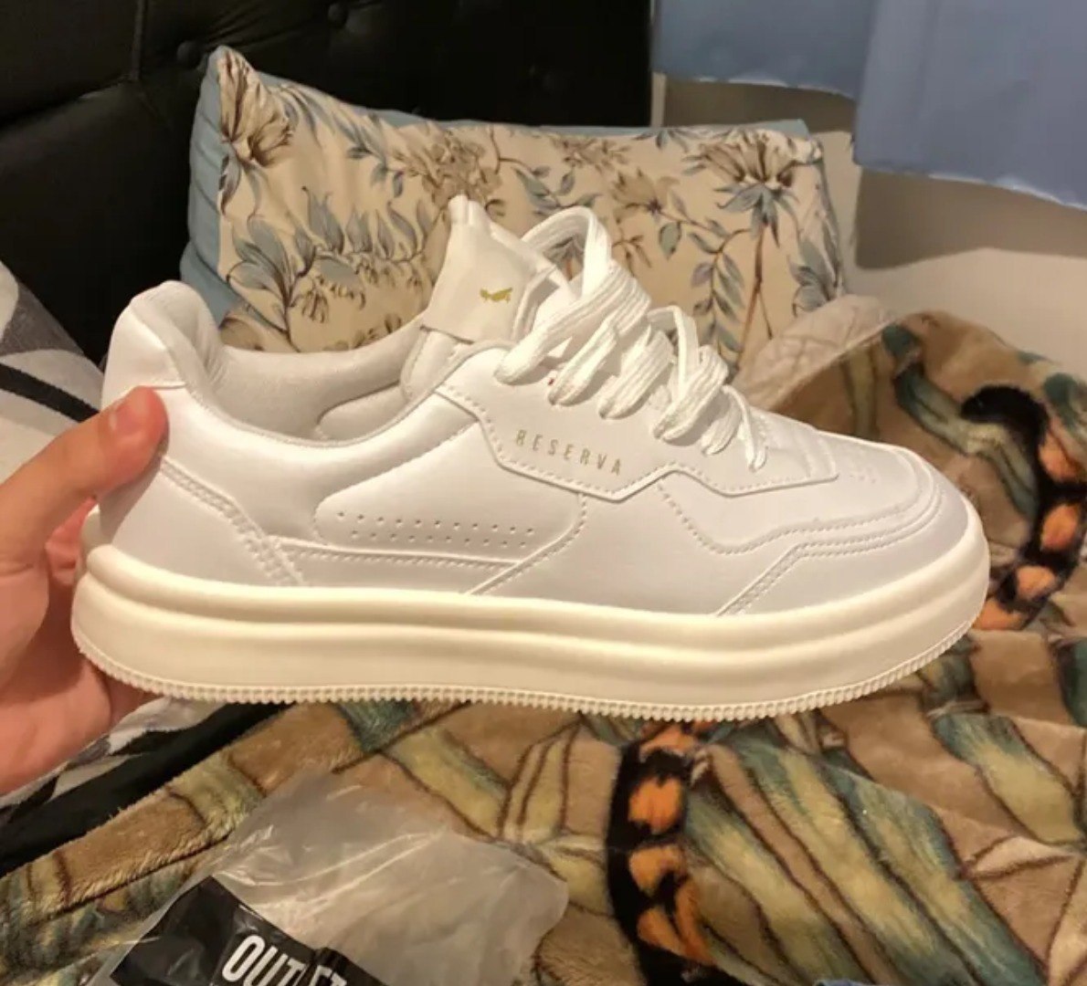 👟 Tênis Casual- Go Troy Reserva-Creme Lisa 40 Br