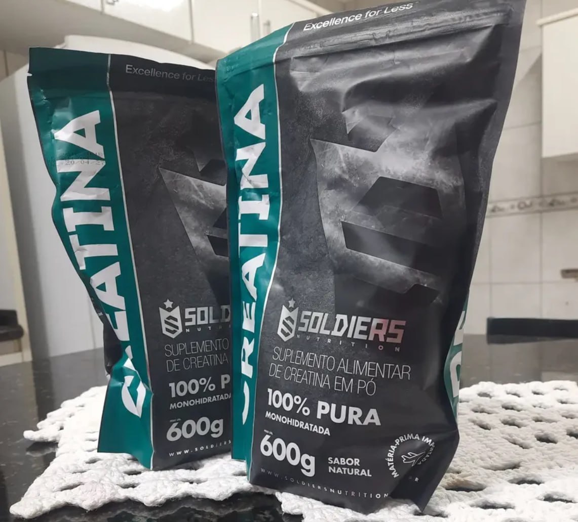 💪 2x Creatina Monohidratada 600g Soldiers Nutrition