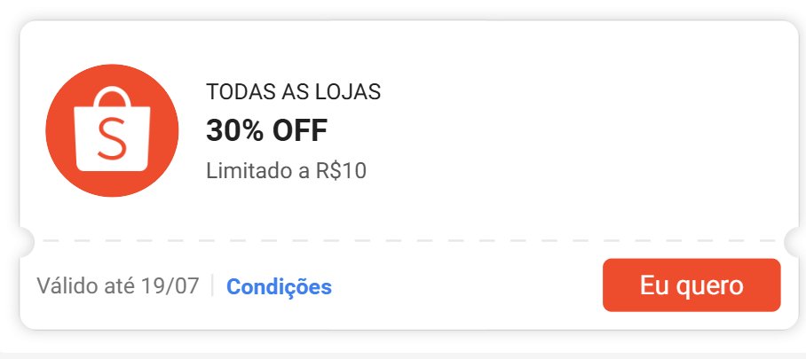 🚨 CUPOM SHOPEE