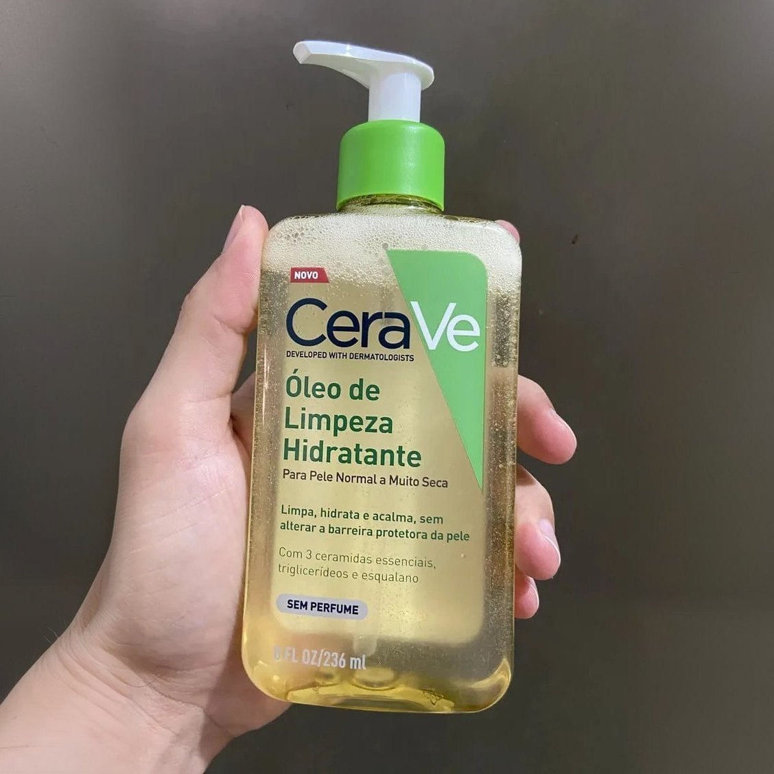 🫧 Óleo de Limpeza Cerave Hidratante para Pele Normal a Seca e Atópica 236mL