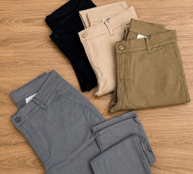 ✅ Kit com 3 Calça Sarja Alfaiataria Slim
