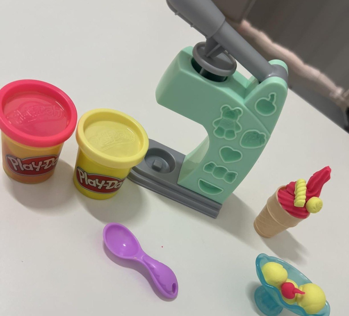 🥳 Massinha de Modelar Infantil, Mini Sorveteria Divertida